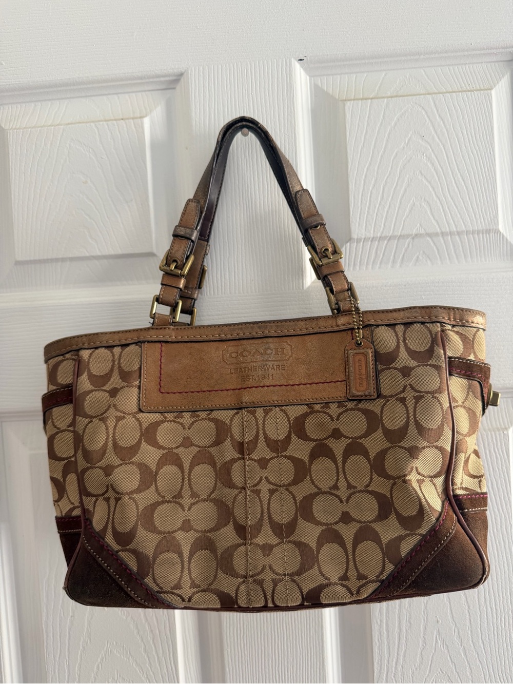 Vintage Y2K Coach Signature Gallery Tote 8K49 - Well Loved / Casual Use